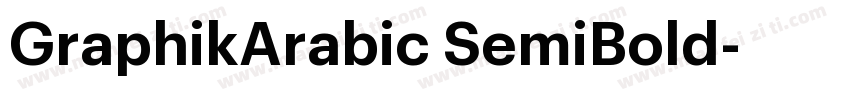GraphikArabic SemiBold字体转换
